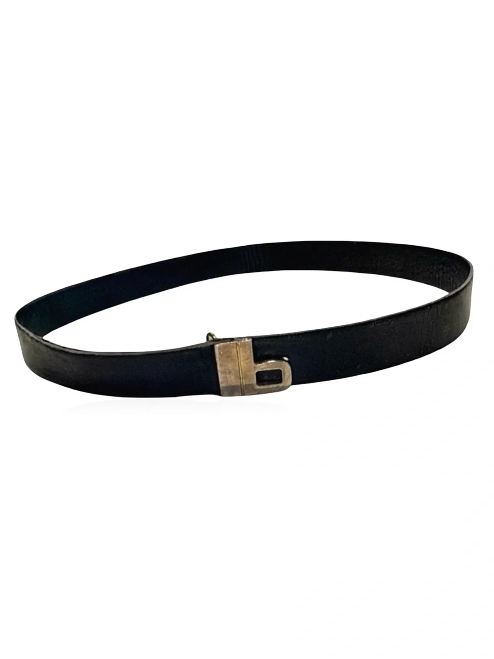 Bijan Men’s Black Leather Belt | Italian Luxury | 44”x1” | Made in Italy